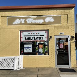 Outside of the restaurant