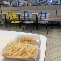 Chicken nuggets and French fries