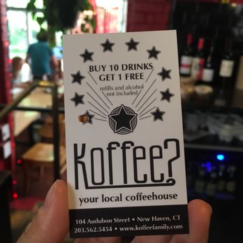 Koffee On Audubon - Remember to ask for the punch card! - Coffee & Tea Near Me - New Haven, Connecticut Koffee On Audubon - Remember to ask for the punch card! - Coffee & Tea Near Me - New Haven, Connecticut