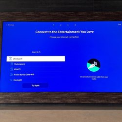 DC Connections - Samsung tv frame with custom deco frame.