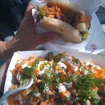 KoJa Kitchen - Korean BBQ Chicken w/ Pineapple (add Kimchi) and Kamikaze Fries - Asian Fusion Near Me - Berkeley, California