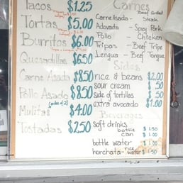 Menu as of 6/7/2012 Menu as of 6/7/2012