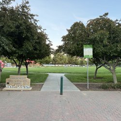 The entrance.