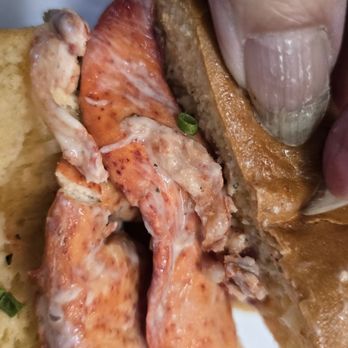 The Lobster Shack - Lobster roll...Big pieces of lobster, already ate some b4 took this) - Seafood Near Me - Laguna Niguel, California The Lobster Shack - Lobster roll...Big pieces of lobster, already ate some b4 took this) - Seafood Near Me - Laguna Niguel, California