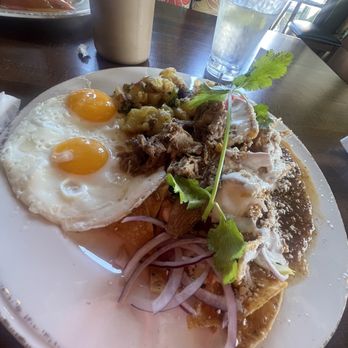 Sage Social Eatery - Extra Spicy Chilaquiles with Pulled Pork - Latin American Near Me - Covina, California Sage Social Eatery - Extra Spicy Chilaquiles with Pulled Pork - Latin American Near Me - Covina, California