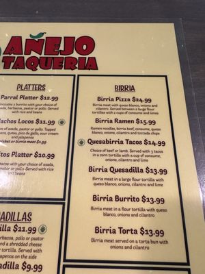 Menu photo 7 Añejo Taqueria Fort Worth, TX Menu photo 7 Añejo Taqueria Fort Worth, TX