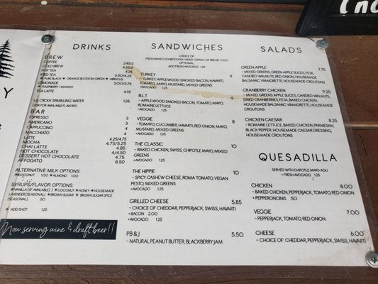 Menu photo 5 Shady Coffee & Tea Roseville, CA