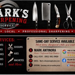 Mark’s Sharpening Service