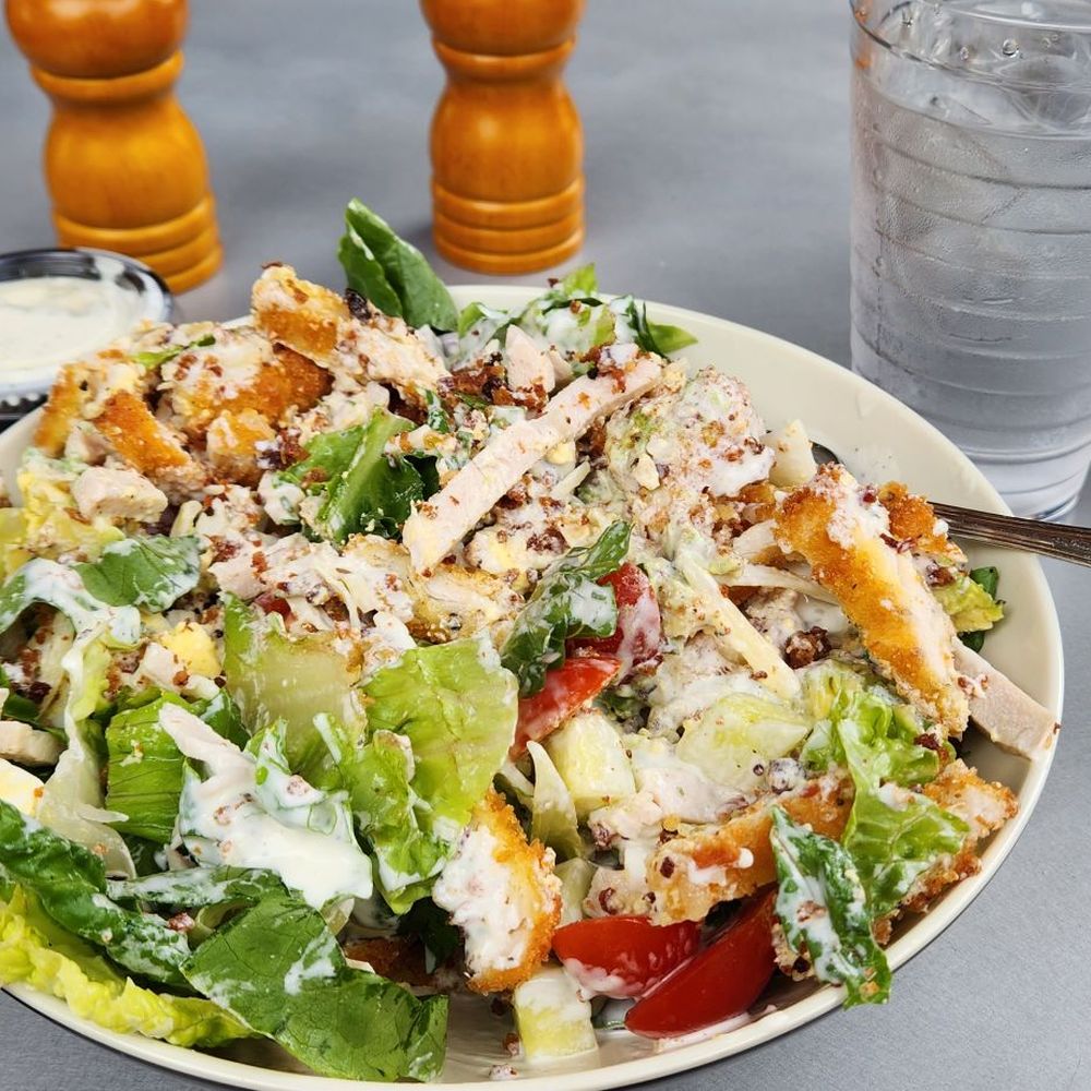 Tinleaf Fresh Kitchen - Tin leaf chopped salad with Xtra protein - New American Near Me - Carlsbad, California Tinleaf Fresh Kitchen - Tin leaf chopped salad with Xtra protein - New American Near Me - Carlsbad, California