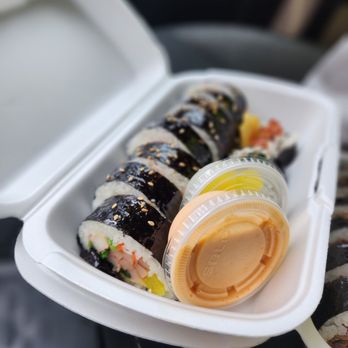 Kimbap & Go - a close up of a container of food - Korean Near Me - Lake Oswego, Oregon Kimbap & Go - a close up of a container of food - Korean Near Me - Lake Oswego, Oregon