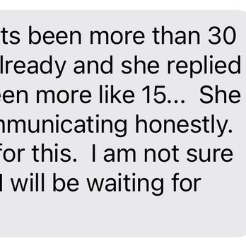 Pho 2012 Bistro - Text message my driver sent me. - Vietnamese Near Me - Anaheim, California