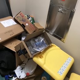 Trash rooms are so overloaded I end up taking my trash back to my apartment twice a week or so because I can't even access the chute :(