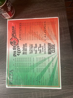 Menu photo 2 Pit Stop Pizza Union City, NJ Menu photo 2 Pit Stop Pizza Union City, NJ