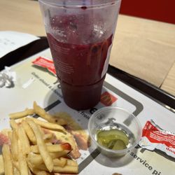Blackberry/passionfruit refresher& iconic McD fries!!