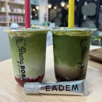 Beary Boba - Strawberry CEREMONIAL MATCHA Brown Sugar CEREMONIAL MATCHA - Coffee & Tea Near Me - Edinburg, Texas Beary Boba - Strawberry CEREMONIAL MATCHA Brown Sugar CEREMONIAL MATCHA - Coffee & Tea Near Me - Edinburg, Texas