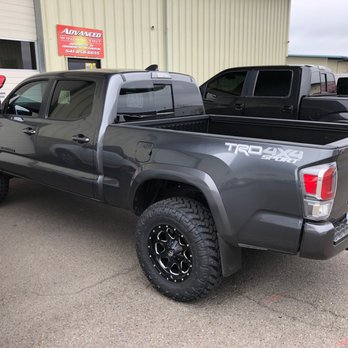 Advanced Window Tint - 20 Toyota Tacoma tinted with Johnson's Greystone film. - Car Window Tinting Near Me - Medford, Oregon Advanced Window Tint - 20 Toyota Tacoma tinted with Johnson's Greystone film. - Car Window Tinting Near Me - Medford, Oregon