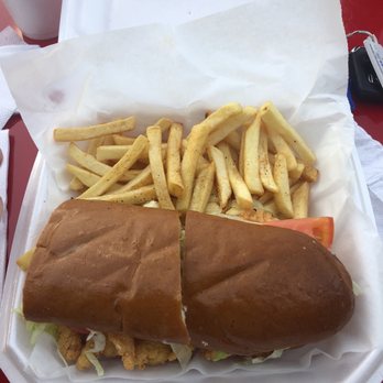 Sherwood Poboys - Shrimp Poboys with fries - Sandwiches Near Me - Walker, Louisiana