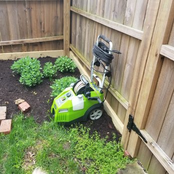 Springwood Gardens Landscape - This is the power washer (I think) left behind,  in the weather - Landscaping Near Me