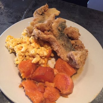 Sandra's Next Generation - Fried fish, yams, and macaroni and cheese. - Soul Food Near Me - New Haven, Connecticut