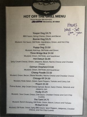 Menu photo 5 Yooper Dogz Menominee, MI Menu photo 5 Yooper Dogz Menominee, MI