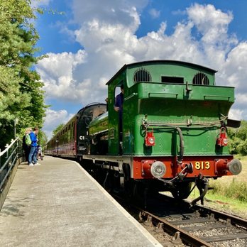 Mid-Norfolk Railway - Wymondham station - with former 0-6-0 Saddle Tank 813 from the Port Talbot Railway. - Museums Near Me - Dereham, NFK