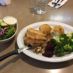 Grainfields Family Restaurant - Turkey Dinner w salad! $19 and delicious