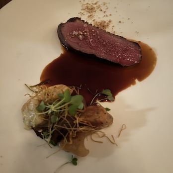 PiDGiN - duck breast - sweet potato gnocchi, grilled radicchio, sherry jus, leeks, garlic seaweed powder - Japanese Near Me - Vancouver, British Columbia PiDGiN - duck breast - sweet potato gnocchi, grilled radicchio, sherry jus, leeks, garlic seaweed powder - Japanese Near Me - Vancouver, British Columbia