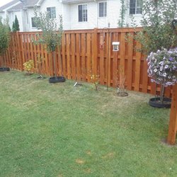 Elite Fence - A 6 foot cedar fence, board on board design.