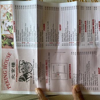 Peking House - New menu prices - Chinese Near Me - Lakeland, Florida Peking House - New menu prices - Chinese Near Me - Lakeland, Florida