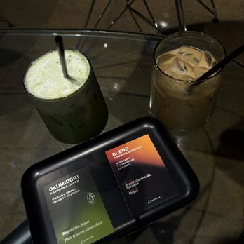 Commons Cafe - Matcha with cream top and Vanilla Latte - Coffee & Tea Near Me - Irvine, California Commons Cafe - Matcha with cream top and Vanilla Latte - Coffee & Tea Near Me - Irvine, California