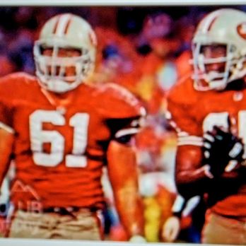 San Francisco 49ers - Jesse Sapolu #61, played high school ball for -Farrington High School, Played his college ball at the University of Hawaii. - Professional Sports Teams Near Me - Santa Clara, California San Francisco 49ers - Jesse Sapolu #61, played high school ball for -Farrington High School, Played his college ball at the University of Hawaii. - Professional Sports Teams Near Me - Santa Clara, California