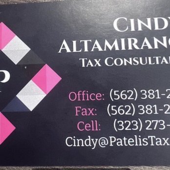 Patelis Tax - Business card - Tax Services Near Me - Downey, California