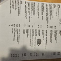 Lori's Kountry Kafe - Menu