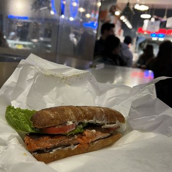 Market Grill - Salmon sandwich - Seafood Near Me - Seattle, Washington