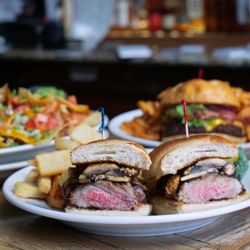 Springs Downtown Bar & Grill - Rib-eye Steak Sandwich
