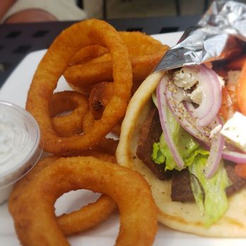 Duluth Diner - Greek Gyro (substitute onion rings) - Diners Near Me - Duluth, Georgia