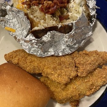 Texas Roadhouse - Catfish w/ a baked potato - American Near Me - Bowie, Maryland