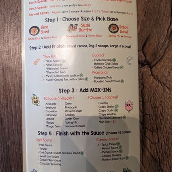 Peek A Bowl - Menu - Asian Fusion Near Me - Plymouth, New Hampshire Peek A Bowl - Menu - Asian Fusion Near Me - Plymouth, New Hampshire
