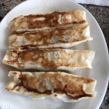Chinese Dumpling House - Pork and leak dumplings (2 eaten already) - Chinese Near Me - Thornhill, Ontario