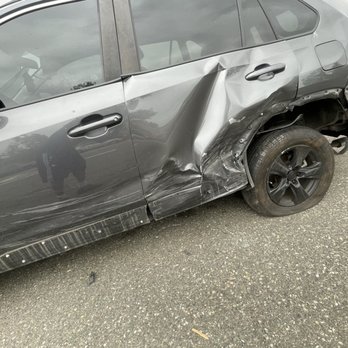 Blesspr Auto Body Shop - Car on the side of the road, photo after a driver did a hit in run - Body Shops Near Me - Santa Clarita, California Blesspr Auto Body Shop - Car on the side of the road, photo after a driver did a hit in run - Body Shops Near Me - Santa Clarita, California
