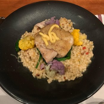 La Bicyclette - Loup de mer couscous (seared sea bass with couscous) - French Near Me - Carmel, California