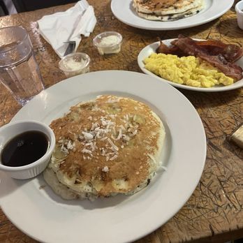 PJ's Pancake House - Princeton - Coconut Banana Rum - Half (3 Pancakes) - Diners Near Me - Princeton, New Jersey