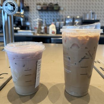 Starbucks - Grande iced lavender oatmilk latte with lavender cold foam & venti iced lavender oatmilk latte - Coffee & Tea Near Me - Billings, Montana Starbucks - Grande iced lavender oatmilk latte with lavender cold foam & venti iced lavender oatmilk latte - Coffee & Tea Near Me - Billings, Montana
