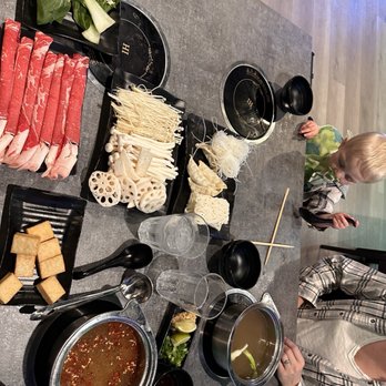 Hotpot Den - Spicy miso, beef broth fatty lamb and ribeye - Seafood Near Me - Littleton, Colorado Hotpot Den - Spicy miso, beef broth fatty lamb and ribeye - Seafood Near Me - Littleton, Colorado