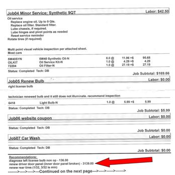 Motoring Specialists - Here is the cost...$3219.00 - Auto Repair Near Me - Vacaville, California