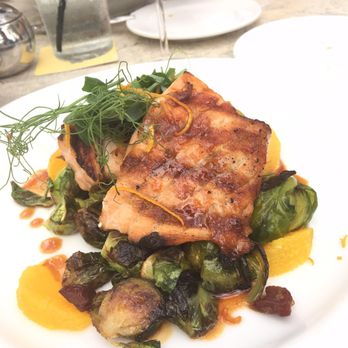 Campiello - Salmon over Brussel sprouts - Italian Near Me - Naples, Florida Campiello - Salmon over Brussel sprouts - Italian Near Me - Naples, Florida