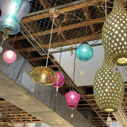 Very cool vintage lighting...