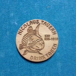Drink tokens at the Nicolaus Tavern Drink tokens at the Nicolaus Tavern