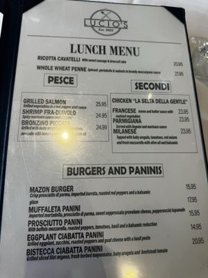 Menu photo 6 Lucio's Closter, NJ