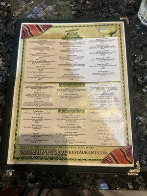 Menu photo 7 Margaritas Mexican Restaurant Tampa, FL Menu photo 7 Margaritas Mexican Restaurant Tampa, FL
